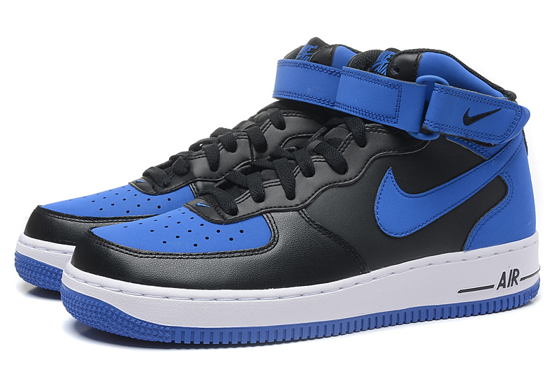 Latest Jordan 1 Magic Strap Black Blue Shoes - Click Image to Close